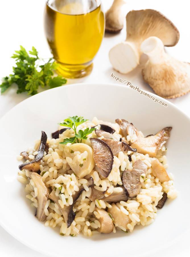 Risotto met oesterzwammen – Piet Huysentruyt